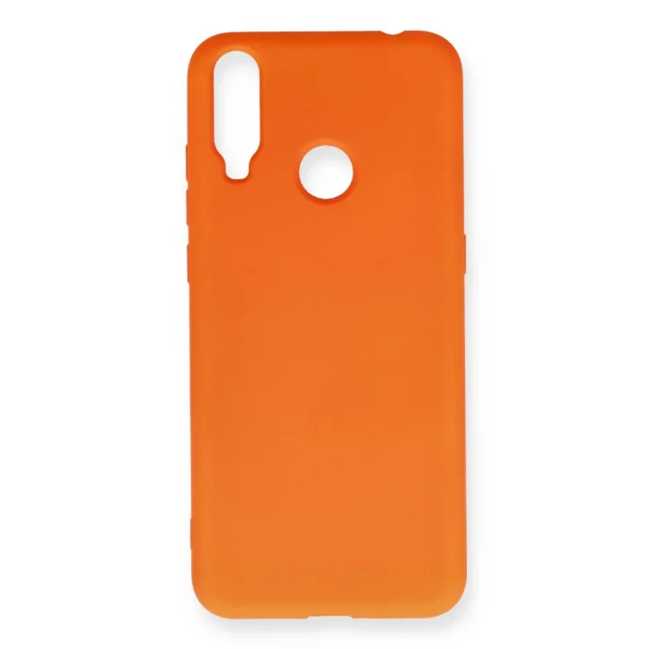 Mey İthalat®  General Mobile GM 10 Kılıf Nano içi Kadife Silikon - Turuncu