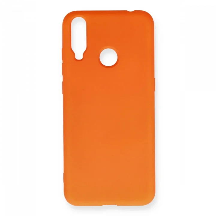 Mey İthalat®  General Mobile GM 10 Kılıf Nano içi Kadife Silikon - Turuncu