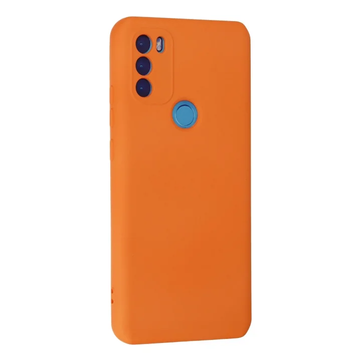 Mey İthalat®  General Mobile GM 21 Plus Kılıf Nano içi Kadife Silikon - Turuncu