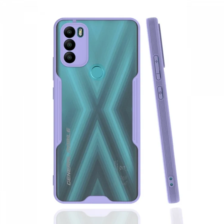 Mey İthalat®  General Mobile GM 21 Plus Kılıf Platin Silikon - Lila