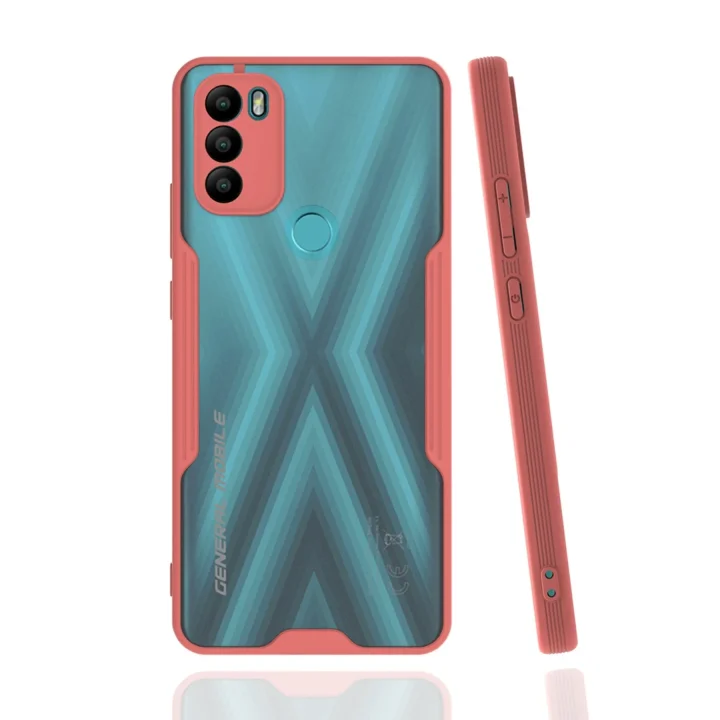 Mey İthalat®  General Mobile GM 21 Plus Kılıf Platin Silikon - Pembe