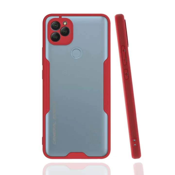 Mey İthalat®  General Mobile GM 22 Kılıf Platin Silikon - Kırmızı