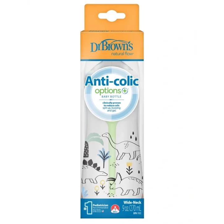 Mey İthalat®   Geniş Ağız PP Antikolik Options Biberon  270 ml Erkek