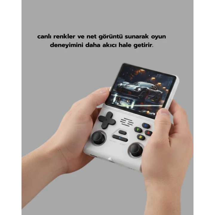 Mey İthalat® Geniş Ekranlı Taşınabilir Retro Oyun Konsolu