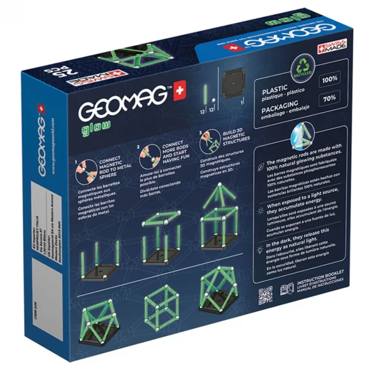 Mey İthalat® Glow Manyetik Zeka Oyunu 25 Parça