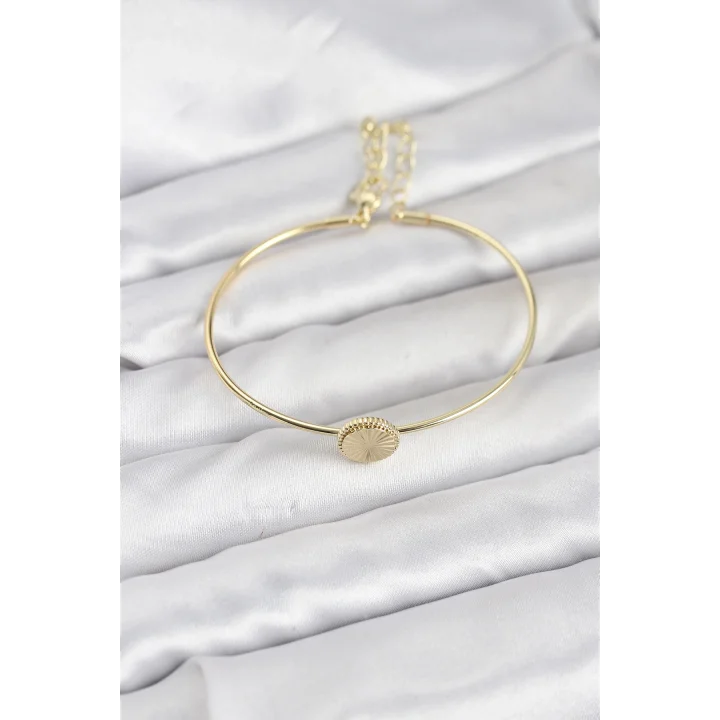 Mey İthalat® Gold Renk Pirinç Model Kadın Bileklik