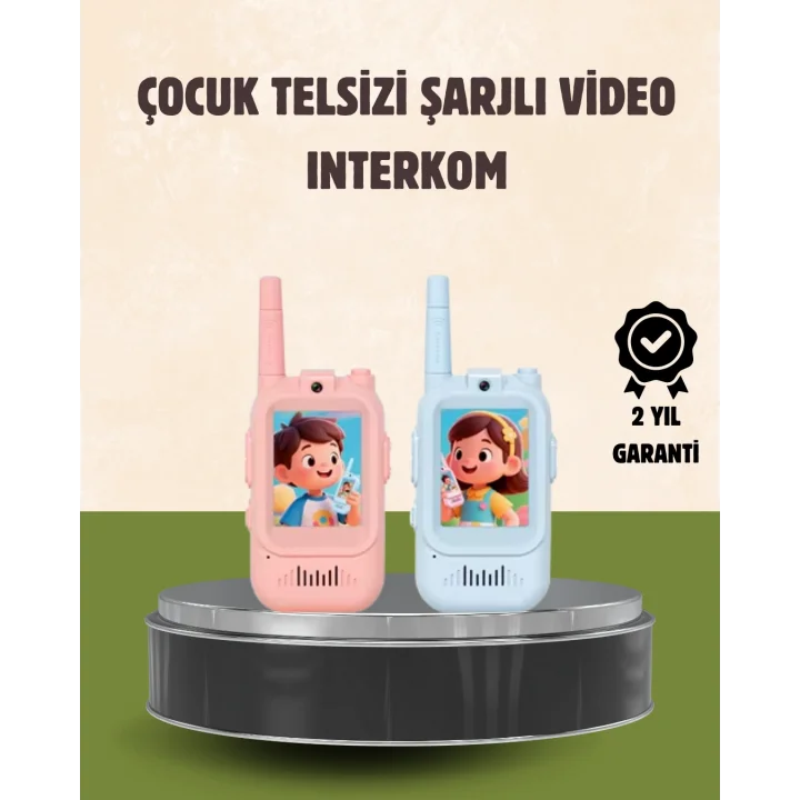Mey İthalat® Görüntülü Walkie Talkie Çocuklar İçin Video İnterkomlu Oyuncak