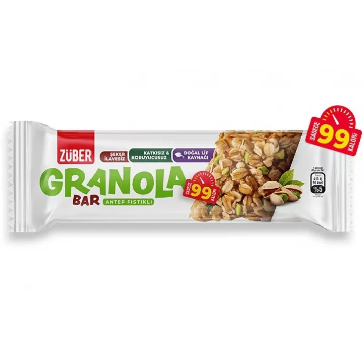 Mey İthalat® Granola Bar Antep Fıstıklı 25 Gr