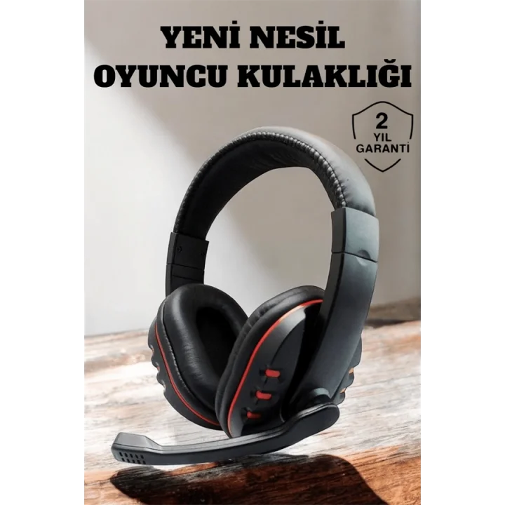 Mey İthalat® Güçlü Bass ve Suya Dayanıklı, Kablolu Oyuncu Kulaklığı ile Kesintisiz Deneyim