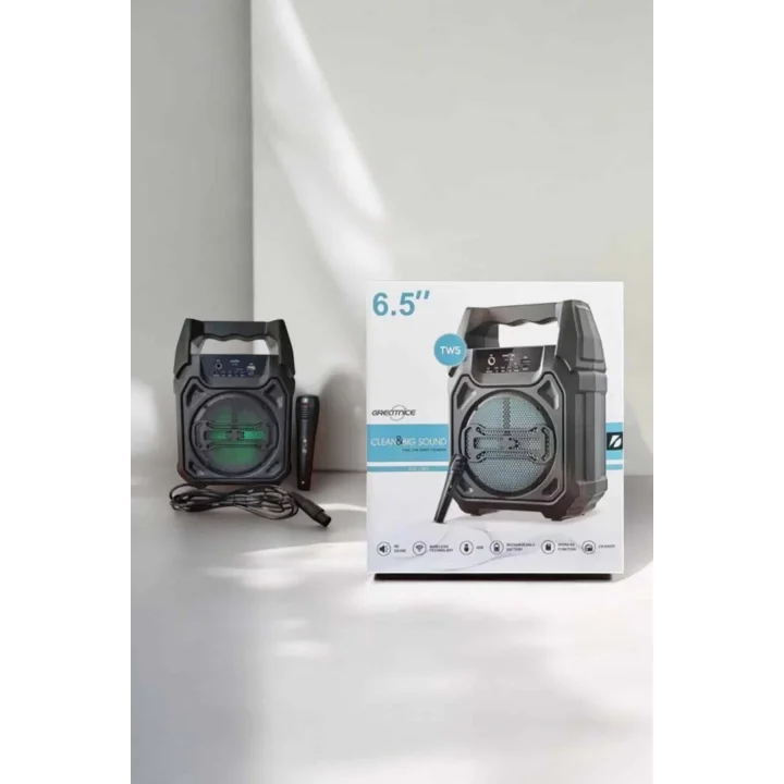 Mey İthalat® Güçlü ve Şarj Edilebilir Bluetooth Hoparlör 6.5 İnç