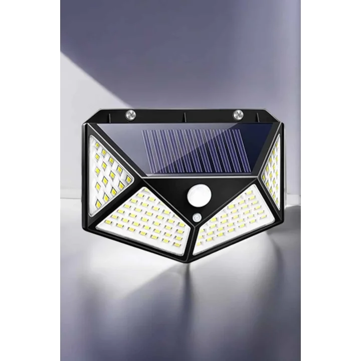 Mey İthalat® Güneş Enerjili Bahçe Aydınlatma Lambası Solar 100 Led Lamba