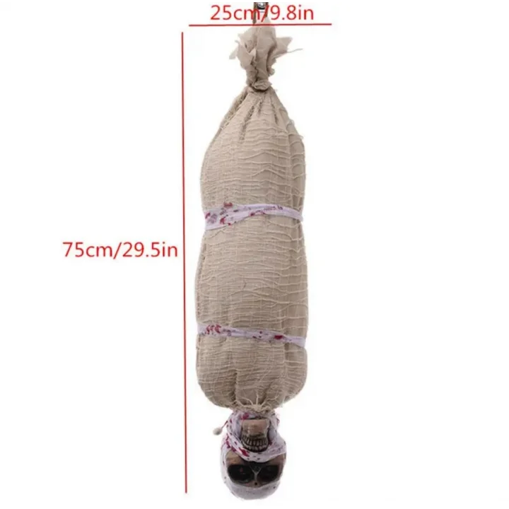 Mey İthalat® Halloween Sensörlü Işıklı Hareketli Mumya 25x75 cm