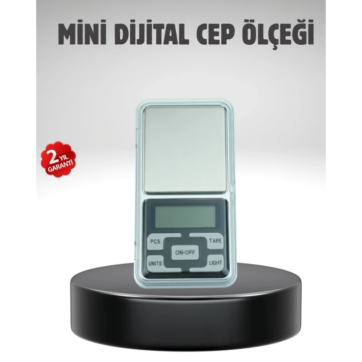 Mey İthalat® Hassas Tartım İçin Dijital Cep Terazisi Sayma Modlu