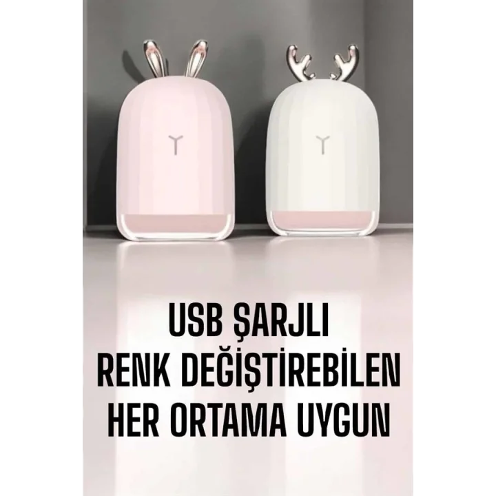Mey İthalat® Hava Nemlendirici Aromaterapi Hava Temizleyici Renk Değiştirebilen