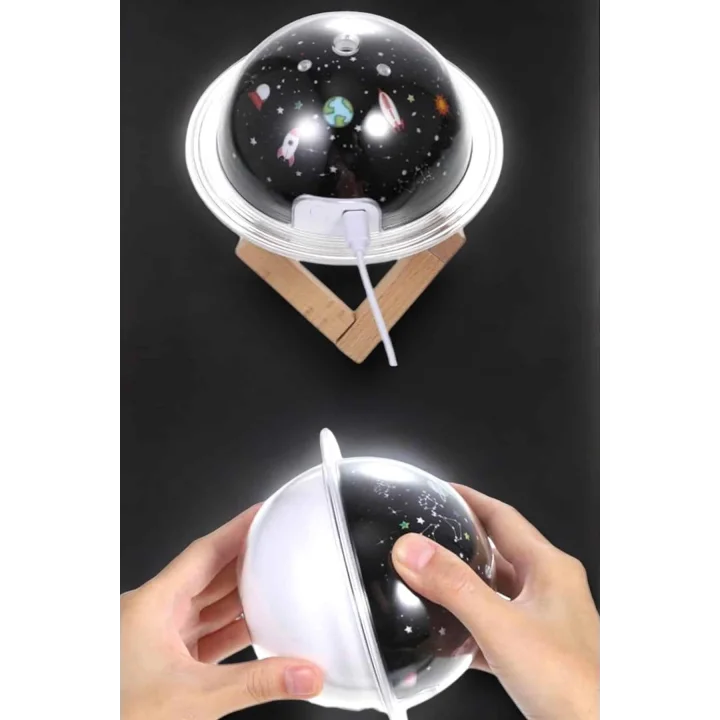 Mey İthalat® Hava Nemlendirici Projeksiyon Görünümlü USB Bağlantılı Aromaterapi