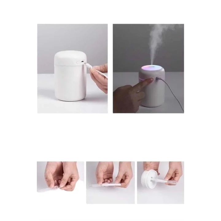Mey İthalat® Hava Nemlendirici Ultrasonik Mini Hava Temizleyici Aromaterapi