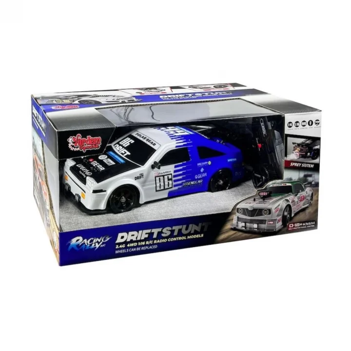 Mey İthalat® HB-SC16A07Kumandalı 4x4DriftArabaIşıklıveBuharlı1:16-Vardem