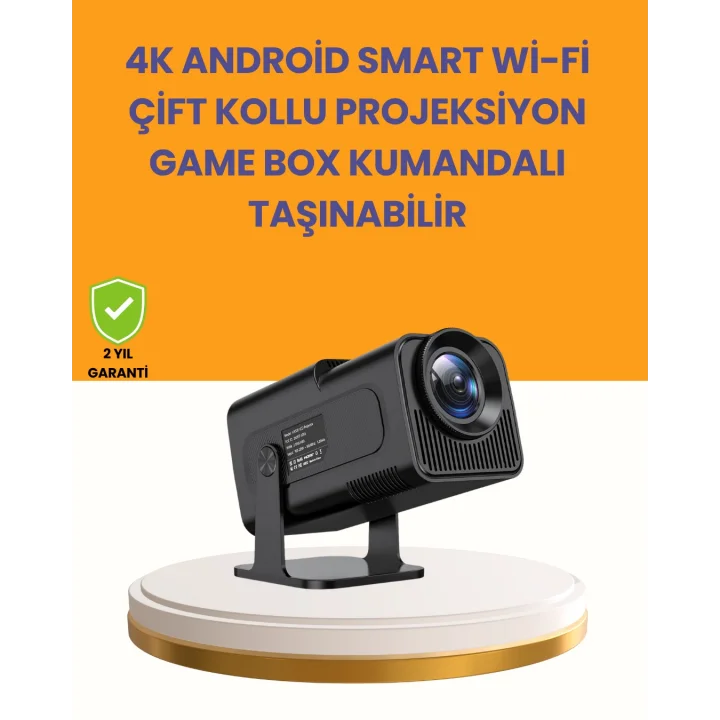 Mey İthalat® HCS350pro 1080P Full HD Taşınabilir Android Projektör