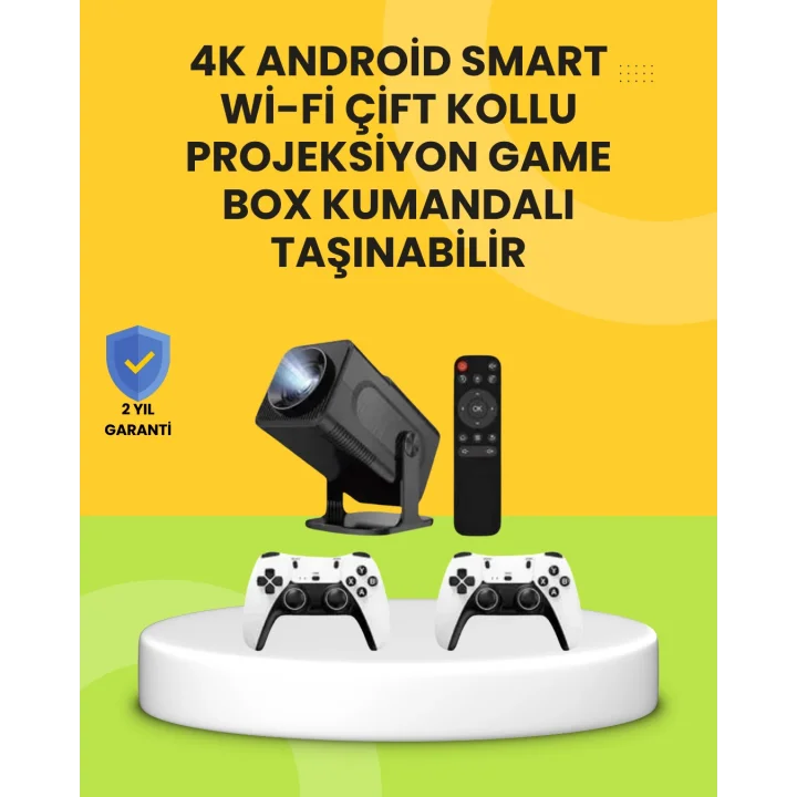 Mey İthalat® HCS350pro Android 11 İşletim Sistemli Mini Projektör