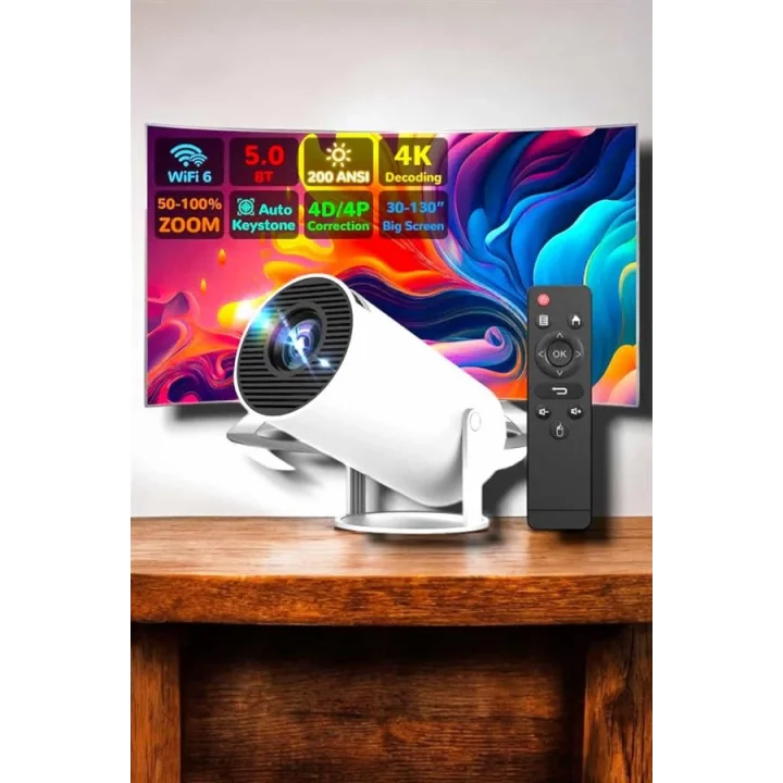 Mey İthalat® HDMI ve Full HD Teknolojili 160 ANSI Lümen Kablosuz Projeksiyon