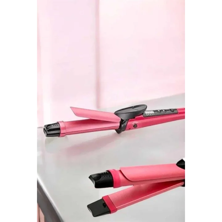 Mey İthalat® Hem Düzleştirici Hem Maşa Saç Şekillendirici