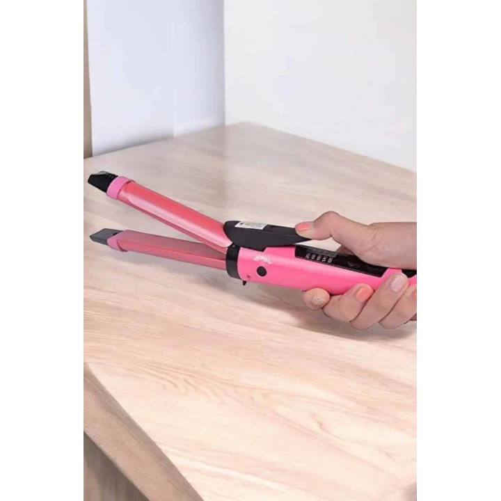 Mey İthalat® Hem Düzleştirici Hem Maşa Saç Şekillendirici