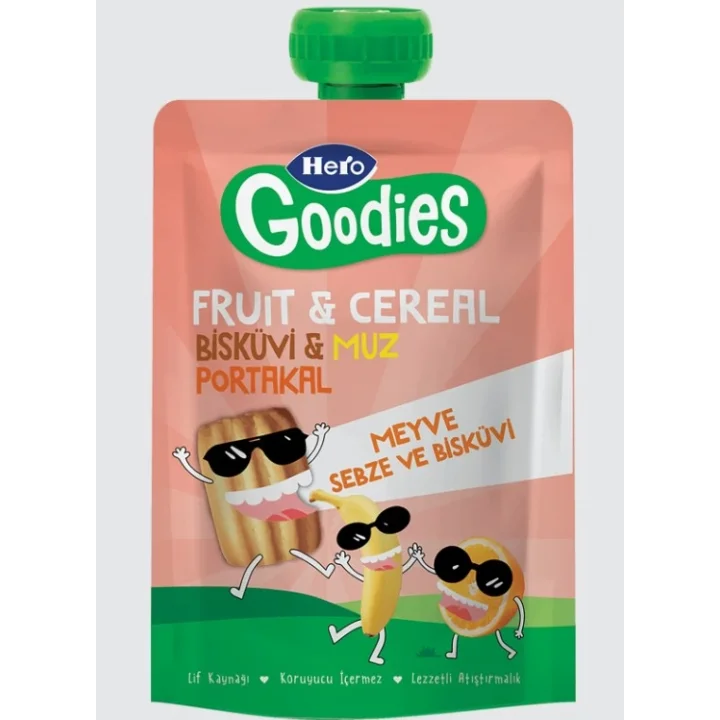 Mey İthalat®   Goodies Muz Portakal Bisküvi Havuç 100 Gr