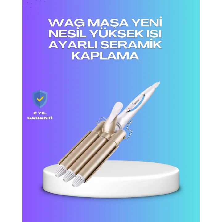 Mey İthalat® Hızlı Isınan Şarjlı Saç Kıvırıcı Maşa