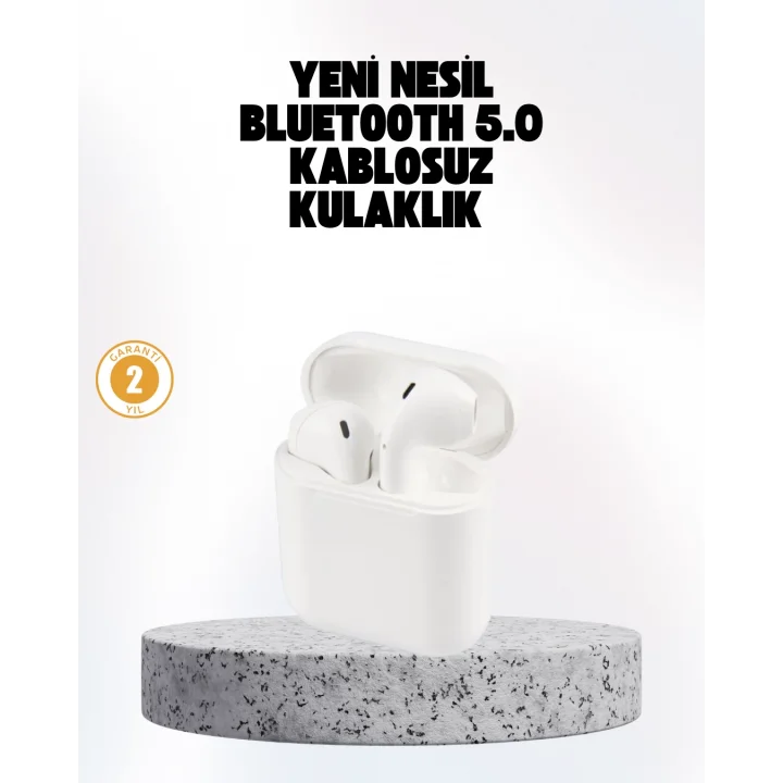Mey İthalat® Hızlı Şarj Destekli 2. Nesil Bluetooth 5.0 Ergonomik Kulaklık
