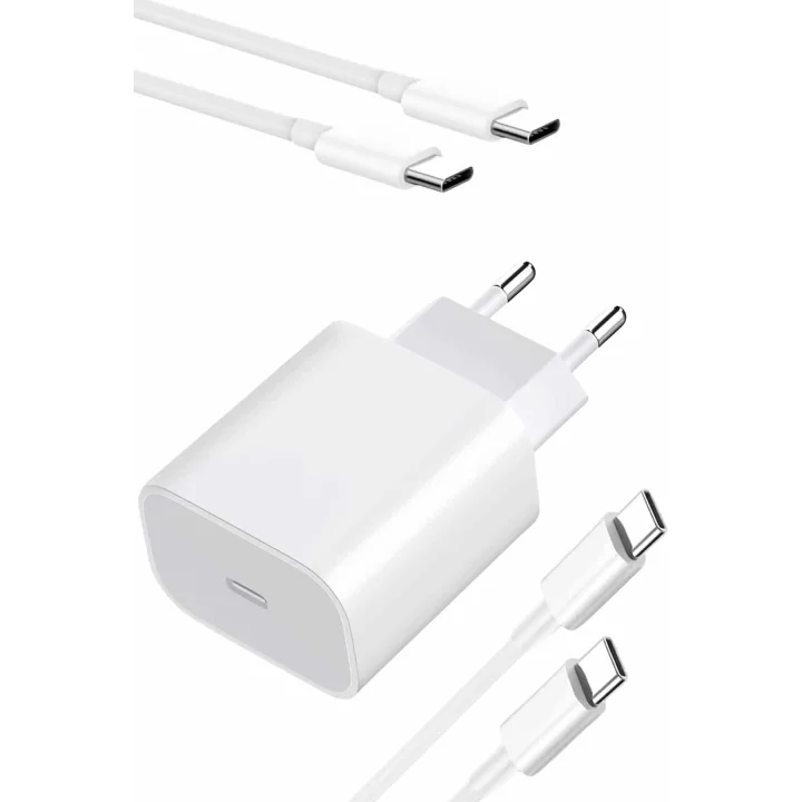 Mey İthalat® Hızlı Şarj Güç Adaptörü Şarj Aleti İOS Uyumlu 15/Pro/Pro Max