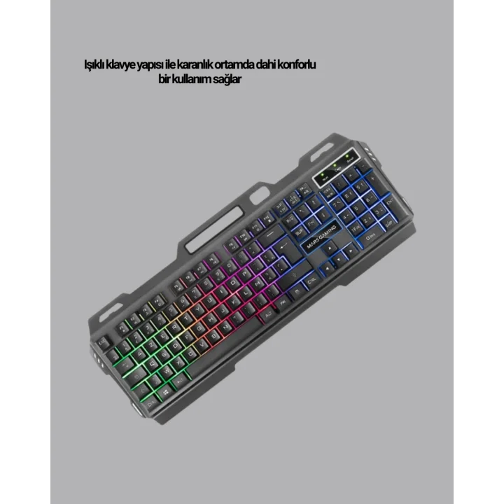 Mey İthalat® HN01 KULAKLIK + PG-8018 OYUNCU KLAVYESİ SET