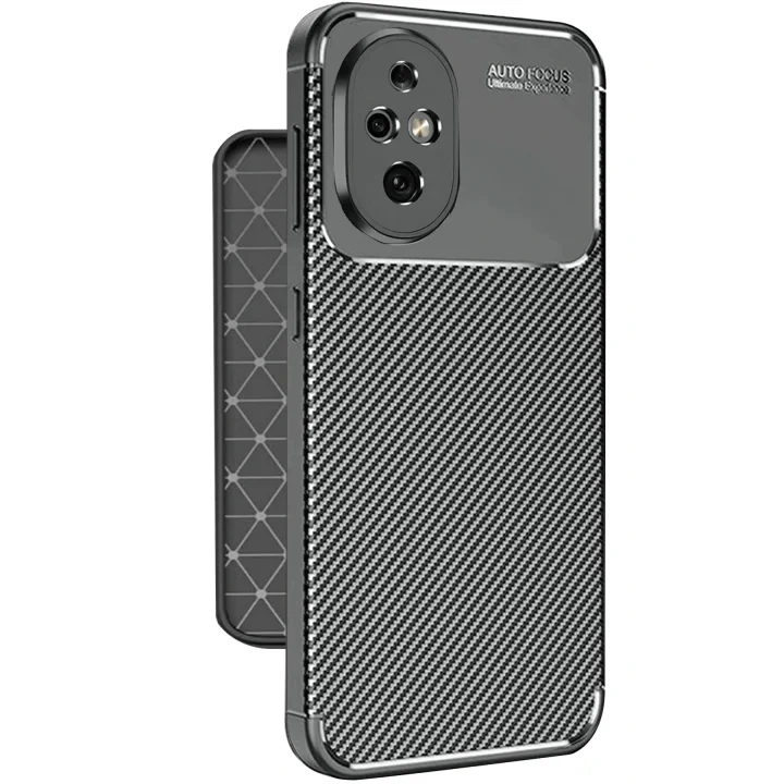 Mey İthalat®  Honor 200 Kılıf Auto Focus Karbon Kapak - Siyah