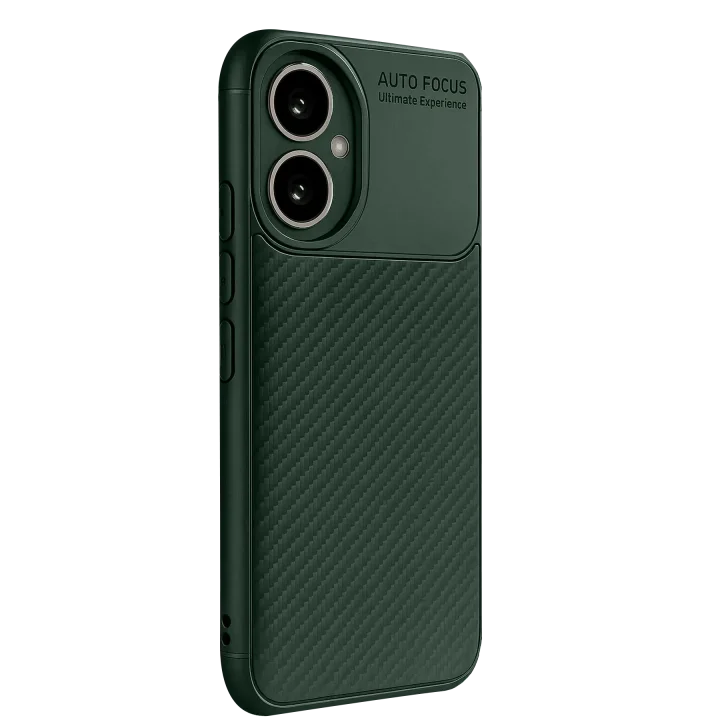 Mey İthalat®  Honor 400 Kılıf Auto Focus Karbon Kapak - Koyu Yeşil