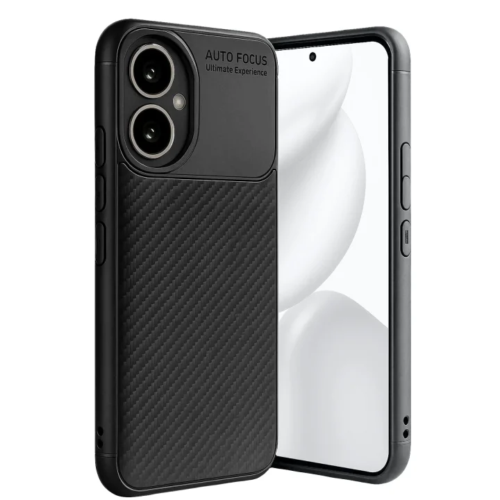 Mey İthalat®  Honor 400 Kılıf Auto Focus Karbon Kapak - Siyah