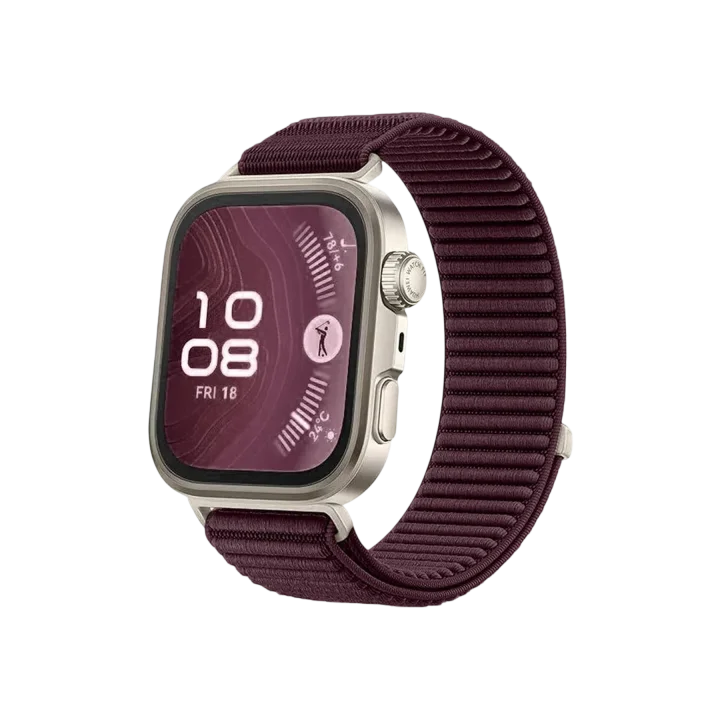 Mey İthalat®  Huawei Fit 4 Braid Kordon - Mürdüm