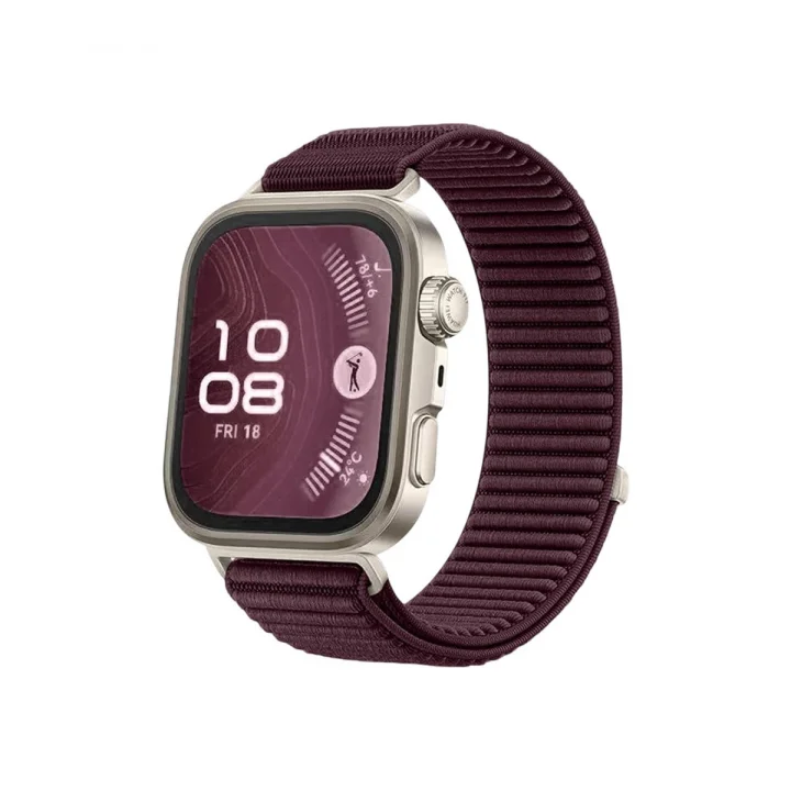 Mey İthalat®  Huawei Fit 4 Braid Kordon - Mürdüm