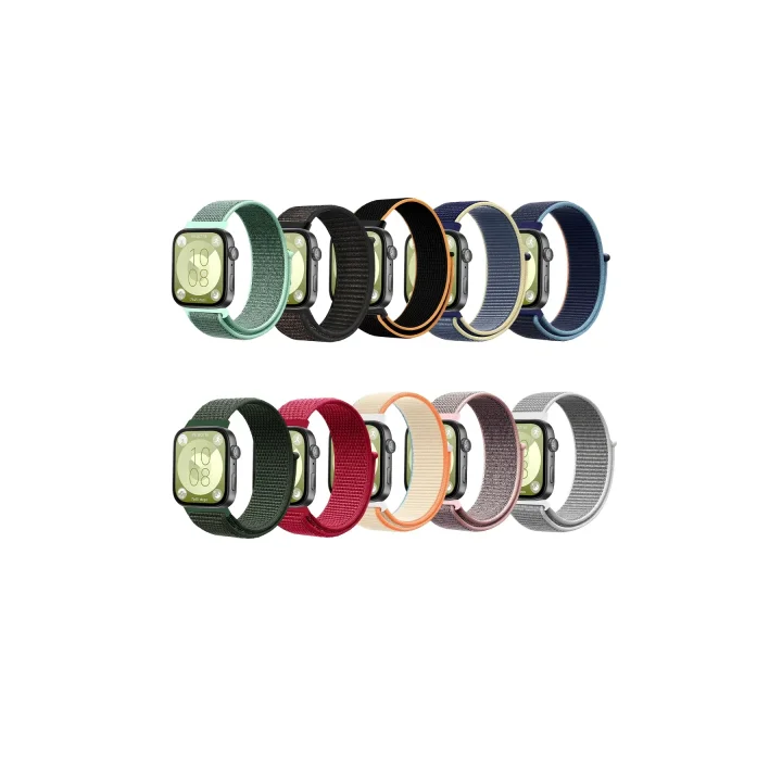 Mey İthalat®  Huawei Fit 4 Hasırlı Cırtcırtlı Kordon - Kırmızı