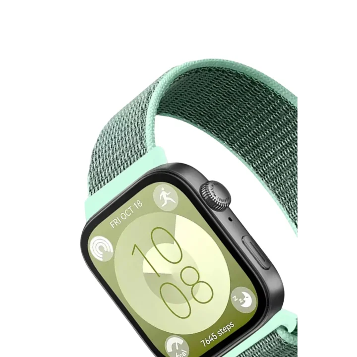 Mey İthalat®  Huawei Fit 4 Hasırlı Cırtcırtlı Kordon - Turkuaz