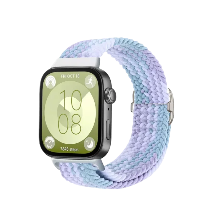 Mey İthalat®  Huawei Fit 4 Star Kordon - Lila-Beyaz