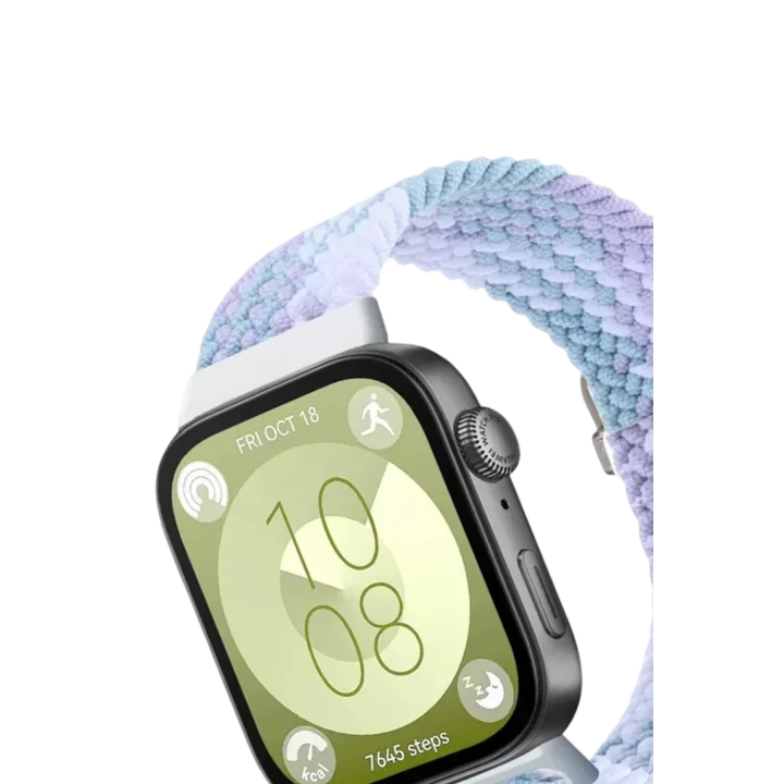 Mey İthalat®  Huawei Fit 4 Star Kordon - Lila-Beyaz