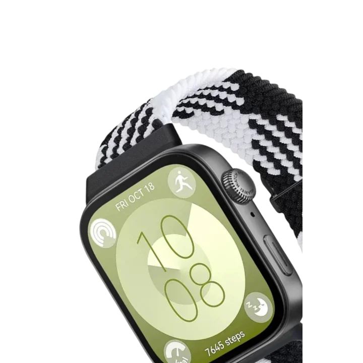 Mey İthalat®  Huawei Fit 4 Star Kordon - Siyah-Beyaz