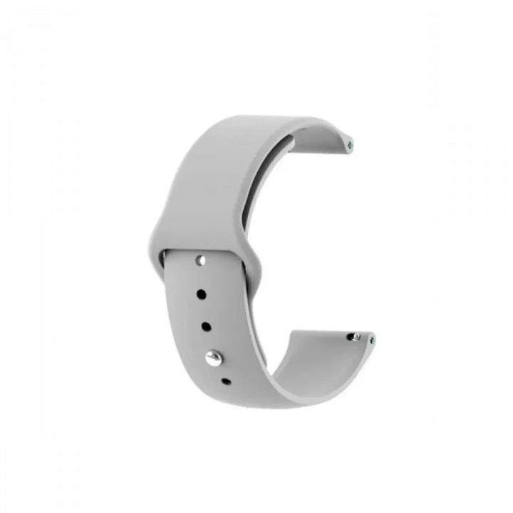 Mey İthalat®  Huawei GT4 41mm 18mm Klasik Kordon - Açık Gri