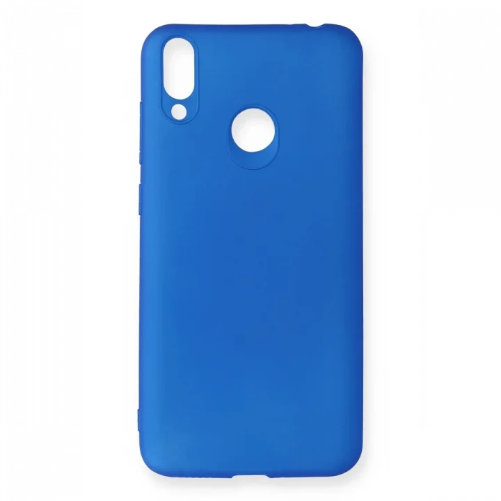 Mey İthalat®  Huawei Honor 8C Kılıf First Silikon - Mavi