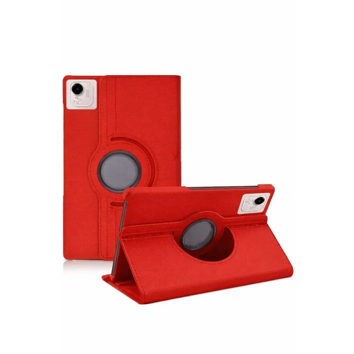 Mey İthalat®  Huawei Honor Pad X9A 360 Tablet Deri Kılıf - Kırmızı