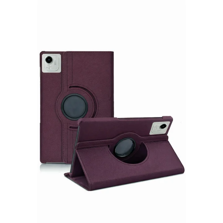 Mey İthalat®  Huawei Honor Pad X9A 360 Tablet Deri Kılıf - Mürdüm