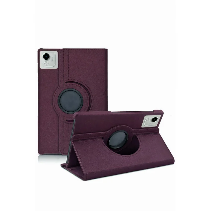 Mey İthalat®  Huawei Honor Pad X9A 360 Tablet Deri Kılıf - Mürdüm