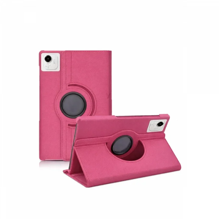 Mey İthalat®  Huawei Honor Pad X9A 360 Tablet Deri Kılıf - Pembe