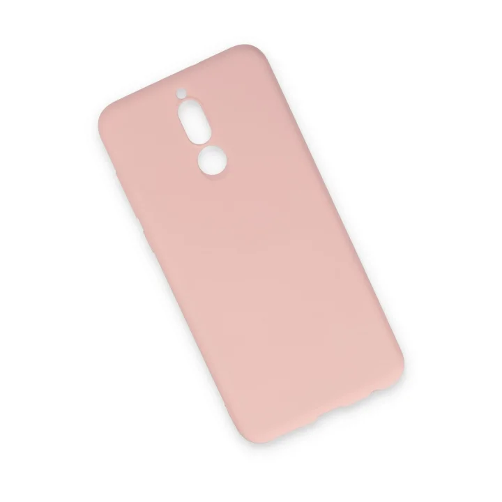 Mey İthalat®  Huawei Mate 10 Lite Kılıf Nano içi Kadife Silikon - Pudra