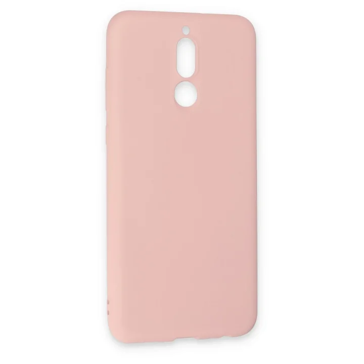 Mey İthalat®  Huawei Mate 10 Lite Kılıf Nano içi Kadife Silikon - Pudra