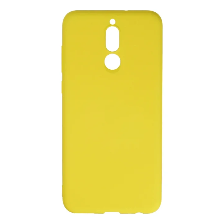 Mey İthalat®  Huawei Mate 10 Lite Kılıf Nano içi Kadife Silikon - Sarı